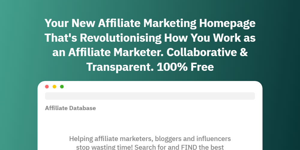 Affiliate Database